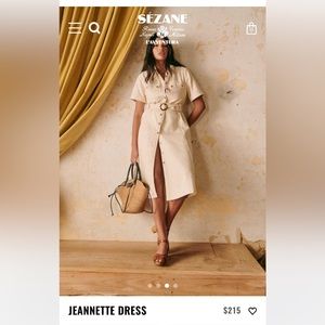 Sezane Jeannette Midi Dress Ecru 6